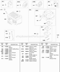 Exhaust System Diagram and Parts List for 245432-0083-01  Briggs and Stratton Engine